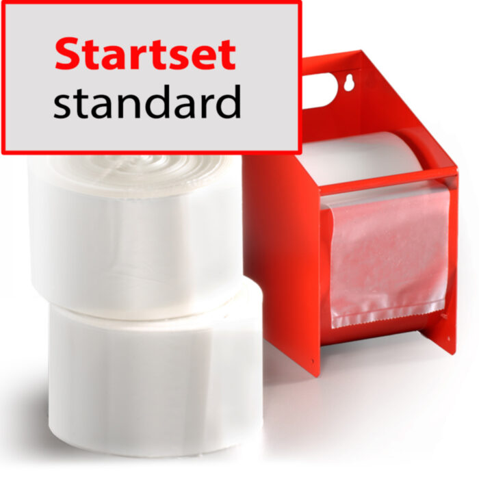 sanstrap® Startset Metallbox, Standard-Folie, 100 mm Breite, mit 3 Nachfüllrollen