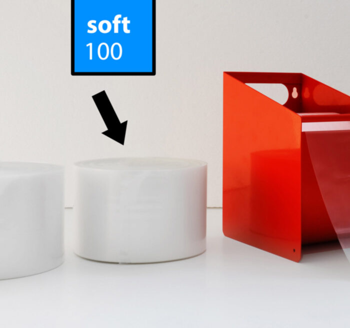 Nachfüllrollen für sanstrap® Metallbox, Soft-Folie, 100 mm Breite